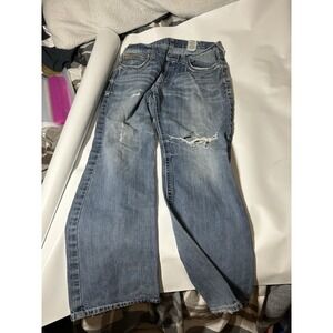 Ariat Denim Size 36x32 Mens Blue Jeans Low Rise Boot Cut Cowboy Work Pants